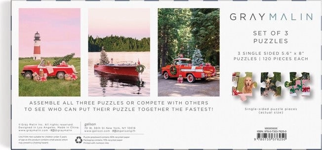 Gray Malin 3-in-1 Urlaub Puzzle Set