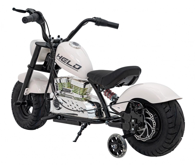 Motorrad Chopper Warrior Weiß