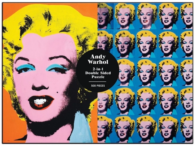 Beidseitiges Puzzle Andy Warhol Marilyn