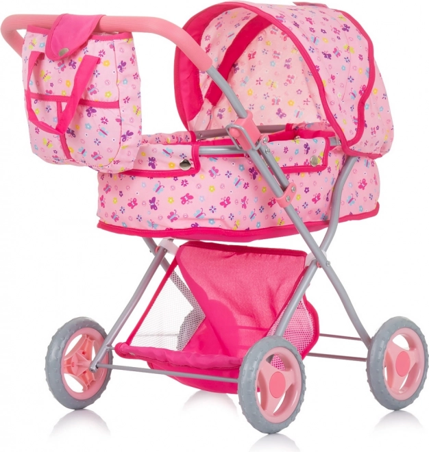 Kinderwagen für Puppen DORA Schmetterlinge von Chipolino