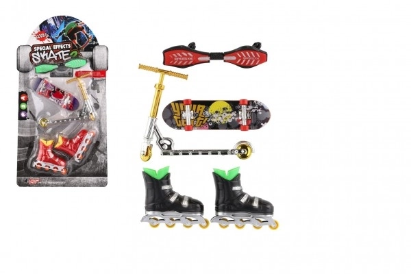 Mini-Skateboard und Finger-Scooter Spielset