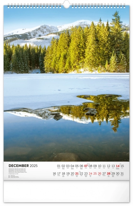 Wandkalender Slowakische Nationalparks 2025