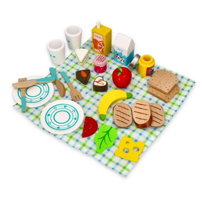 Minzfarbiger Picknick-Set