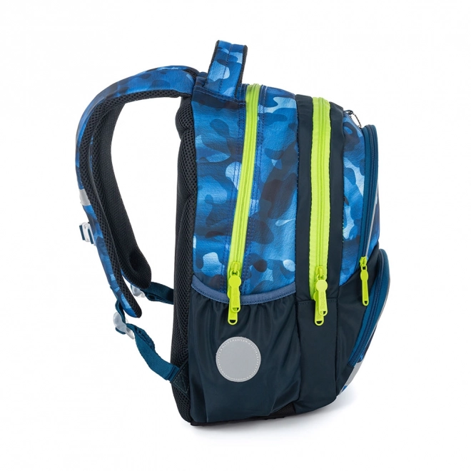 Schulrucksack Oxy Next Camo Blau