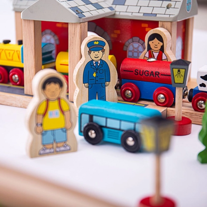 Bigjigs Rail Holz-Eisenbahn Gebirgsstrecke 112 Teile