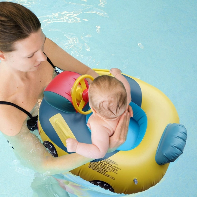 Aufblasbares Baby-Schwimmring mit Sitz und Lenkrad