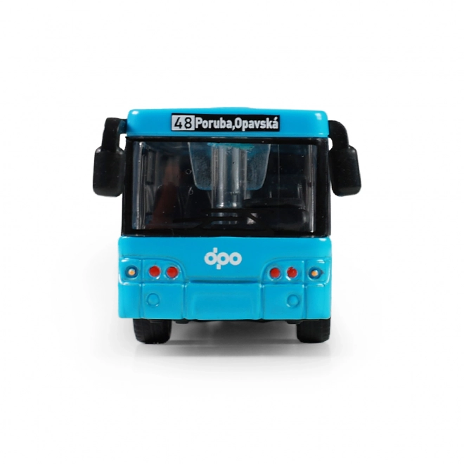 Metall-Gelenkbus DPO Ostrava Blau 18 cm