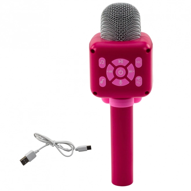 Drahtloses Bluetooth Karaoke-Mikrofon Rosa