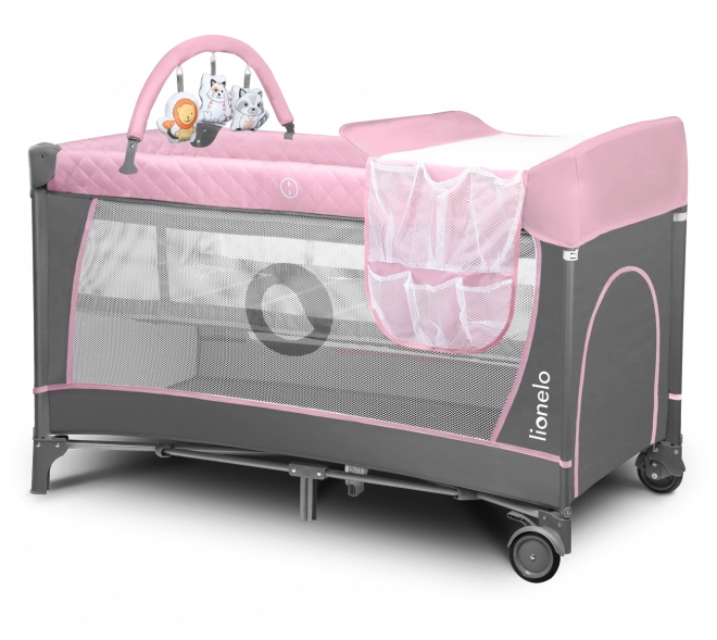 Cestige Babybett Flower 2-in-1 Grau Scandi