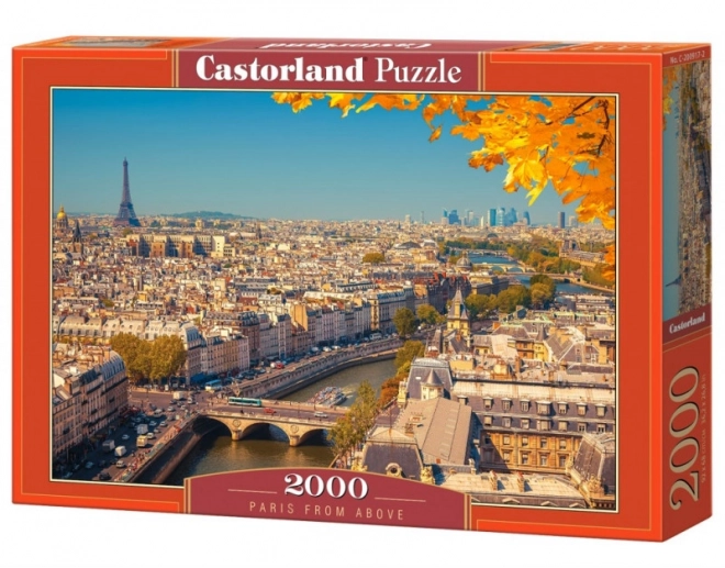 Puzzle 2000 Teile Paris aus der Vogelperspektive