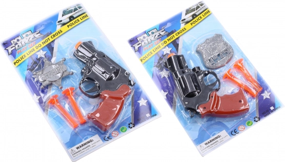 Polizei Spielset mit Pistole und Abzeichen