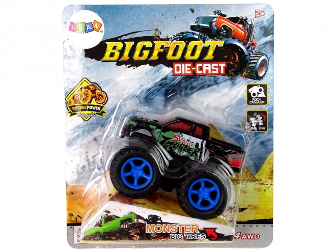 Monster Truck Spielzeugauto mit Rückziehantrieb und Sprungrampe