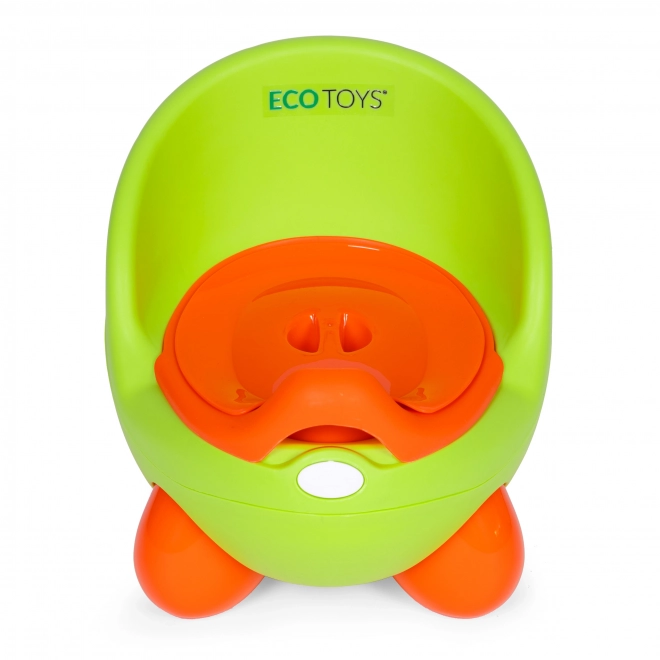 Töpfchen für Kinder mit rutschfesten Beinen und herausnehmbarer Schale in Grün von ECOTOYS