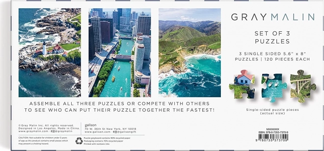 Galison Puzzle Luftaufnahmen USA