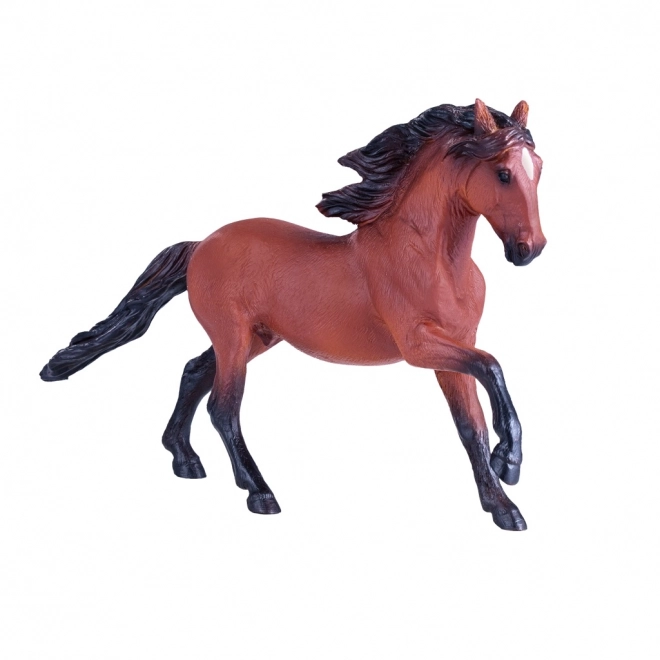 Realistische Mojo Lusitano Pferdefigur in Braun