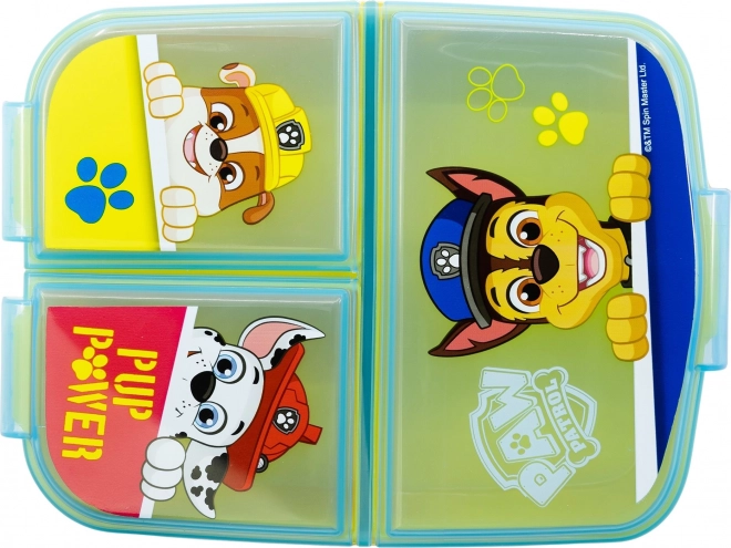 Lunchbox für Kinder 3 Fächer Paw Patrol Chase in Gelb und Blau