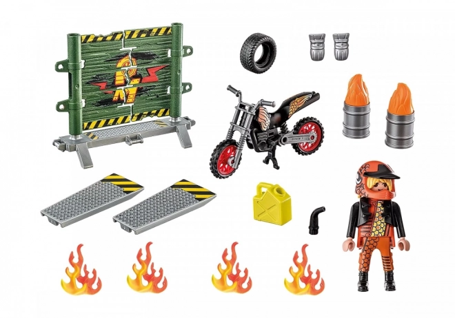 Stunt Show Starterpack mit Feuerwand-Figur von PLAYMOBIL