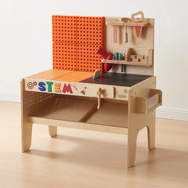 Masterkidz Holzwerkstatt XXL Montessori STEM mit Werkzeugen