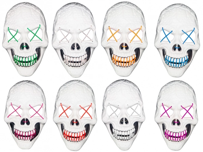 Leuchtende Skull Maske für Halloween-Partys