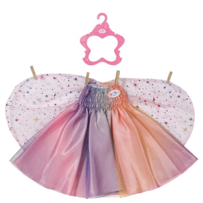 Kleid für BABY born Puppe Regenbogenfee