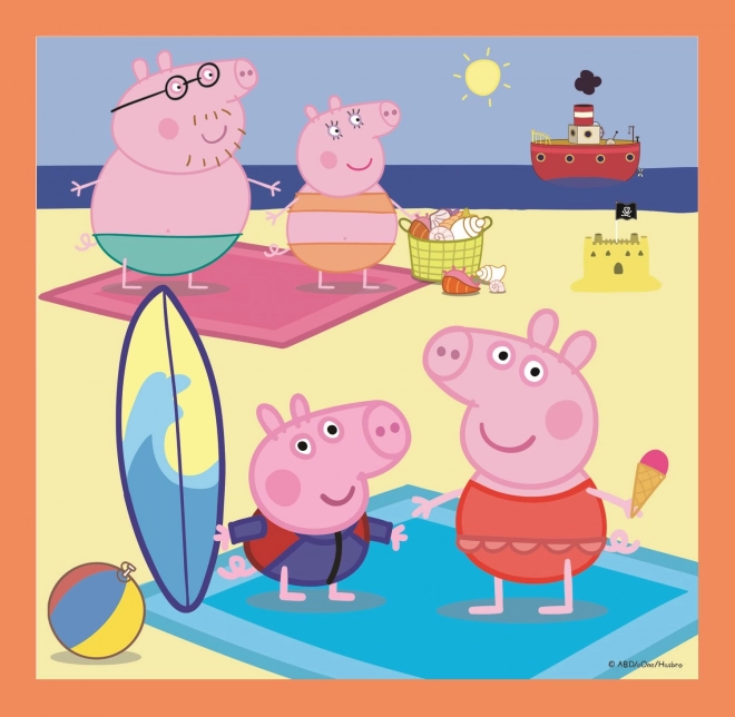 Trefl Puzzle Peppa Wutz: Fantastische Ideen 3-in-1