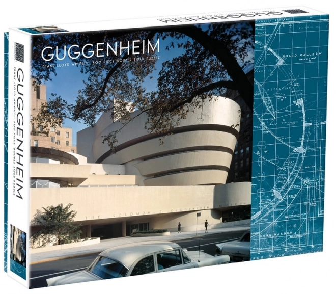 Galison Doppelseitiges Puzzle Frank Lloyd Wright Guggenheim 500 Teile