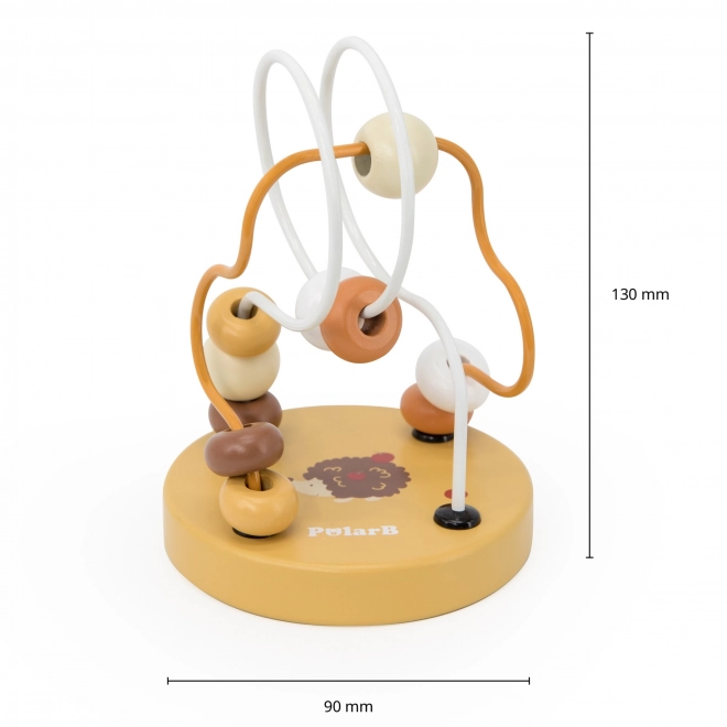 Viga Polarb Holz Motorikschleife Labyrinth für Kinder