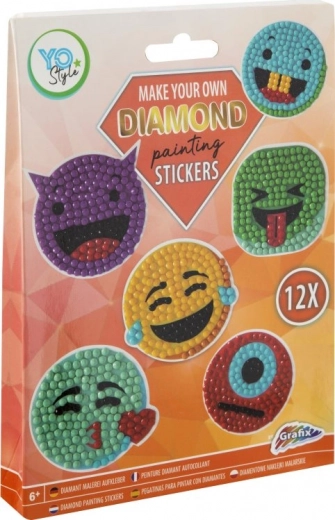 Diamant-Aufkleber Obst GRAFIX, Set 12 Stk.