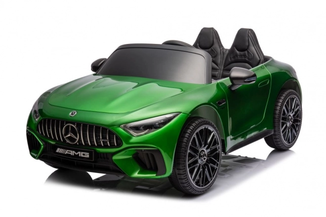 Elektrisches Kinderauto MERCEDES AMG SL63 Grün Lackiert