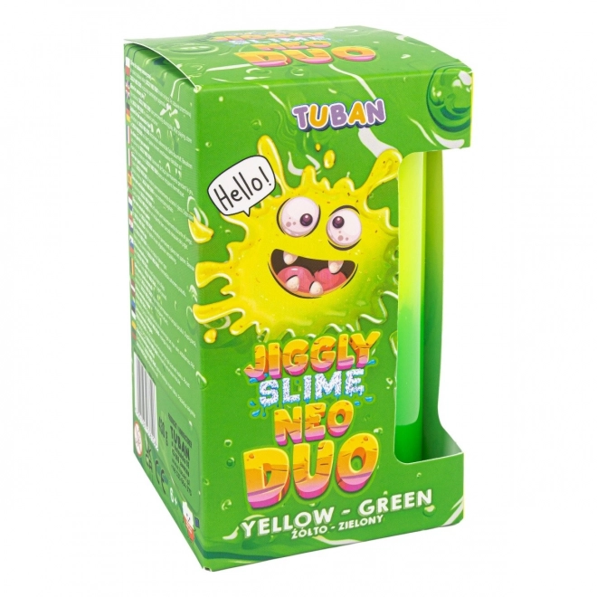 Jiggly Neo Duo Schleim Zwiebelgelb-Grün 430g
