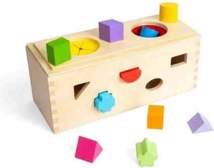 Bigjigs Toys Geheime Holzkiste zum Formen Einlegen und Sortieren