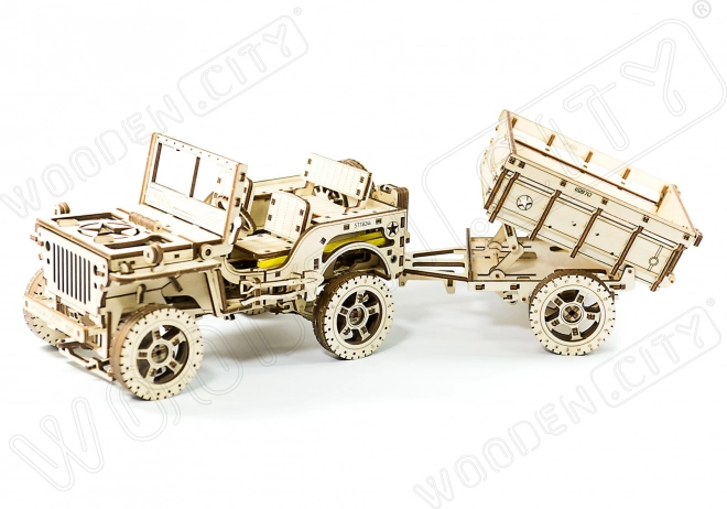 3D Holzpuzzle Geländewagen Jeep 4x4