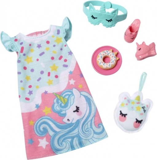 Schlafenszeit mit Einhorn: Pyjama, Maske und Hausschuhe