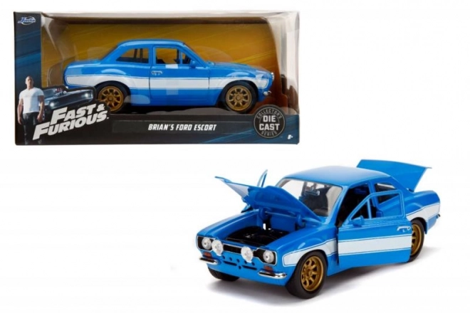 Rychle und Zběsile brians auto 1974 Ford Escort Modellauto 1:24