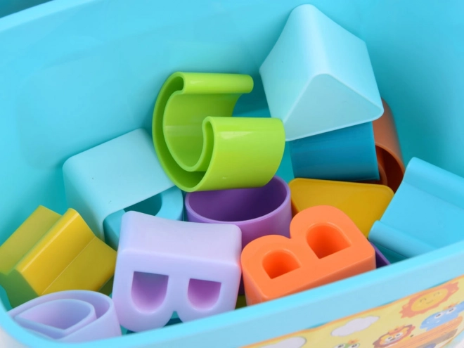 Eimer Buchstabenbausteine Sortier-Set