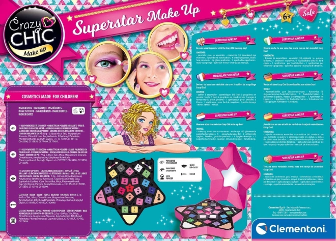 Clementoni Crazy Chic Superstar Make-up Superstar