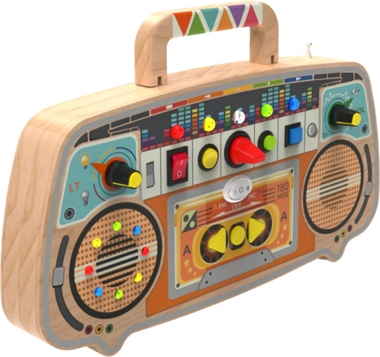 Interaktives LED-Panel und Bedienelemente