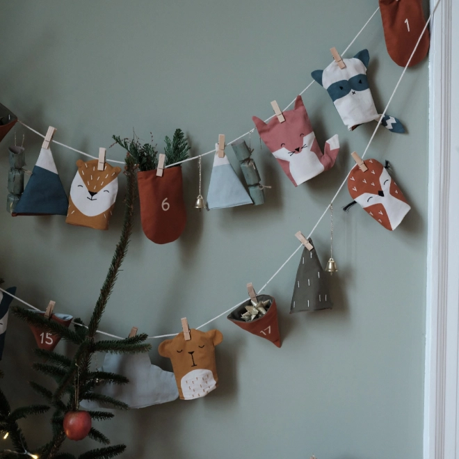 Stoff-Adventskalender Woodland von FABELAB