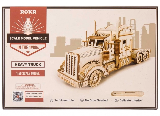 Rokr 3D Holzpuzzle Schwerer Truck