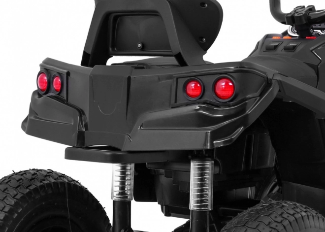 Kinder-Quad ATV Air Batterie Quad Schwarz + aufblasbare Räder + Radio MP3 + langsamer Start