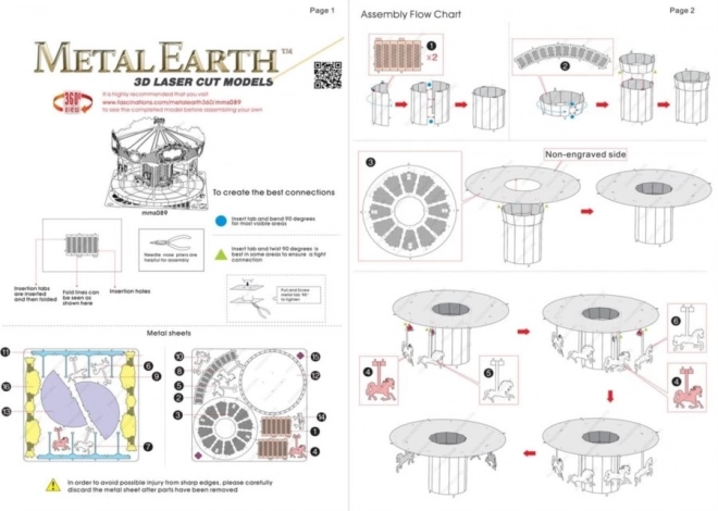 3D-Puzzle Karussell von Metal Earth