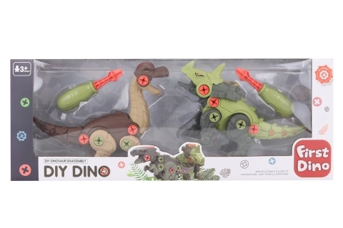 Schraubbare Dinosaurier – Set mit 2 Stück