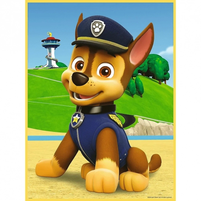 Beidseitiges Puzzle Paw Patrol: Chase, Marshall und Skye Baby Maxi