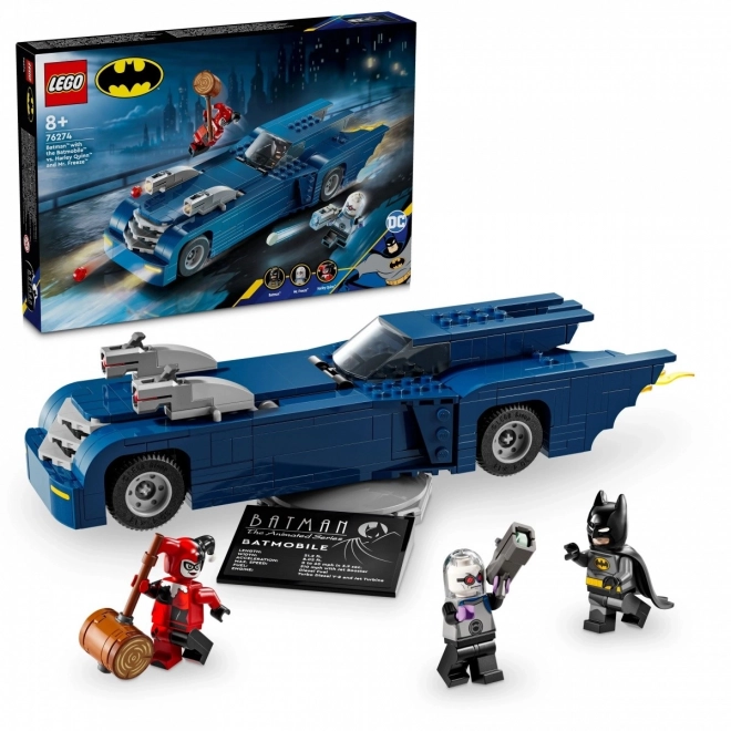 Batman und Batmobil gegen Harley Quinn und Mr. Freeze Spielset