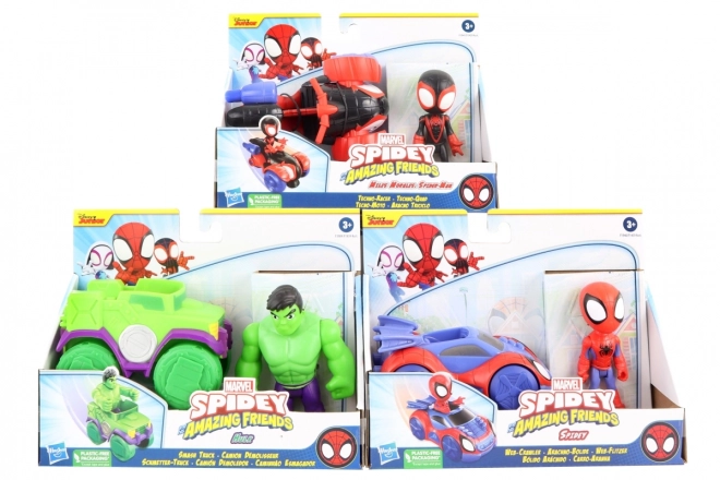 Spider-Man-Fahrzeug und Spielfigur Set