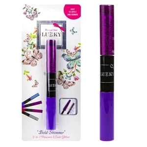 Lukky 2-in-1 Wimperntusche und Glitzer Lila