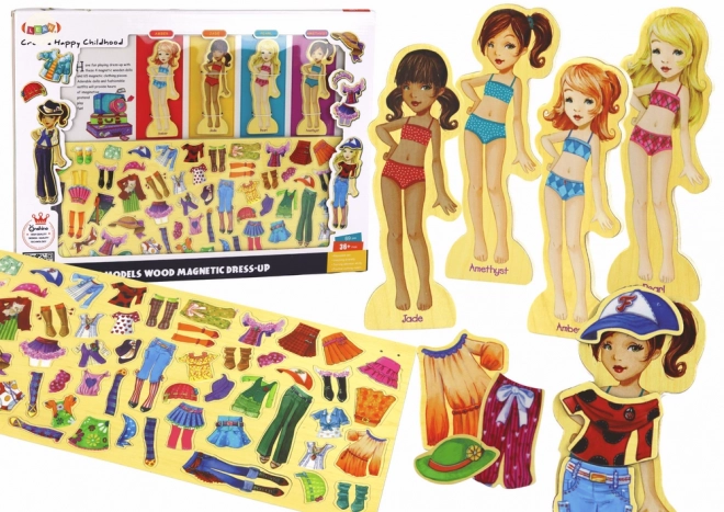 Magnetische Puppen Outfit Puzzle Set