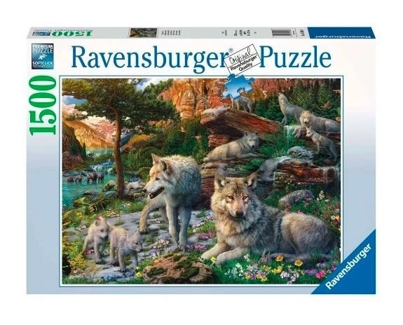 Ravensburger Puzzle Frühling Wölfe 1500 Teile