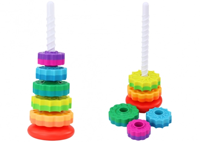 Drehbare Regenbogen-Turm Pyramide
