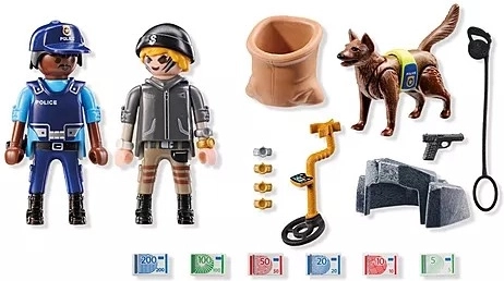 Playmobil Suche mit Polizeihund